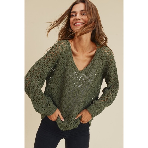 Sweaters - ✨🌿 Pointelle Sweater